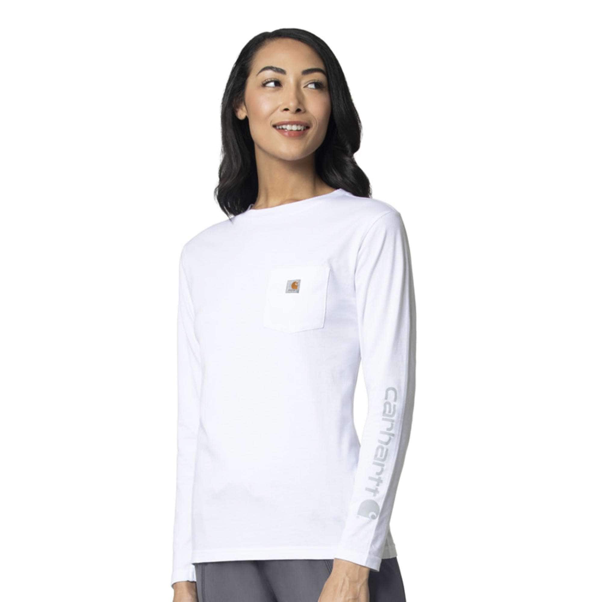 Women's Sub-Scrubs Long Sleeve Pocket Tee - Carhartt Outlet