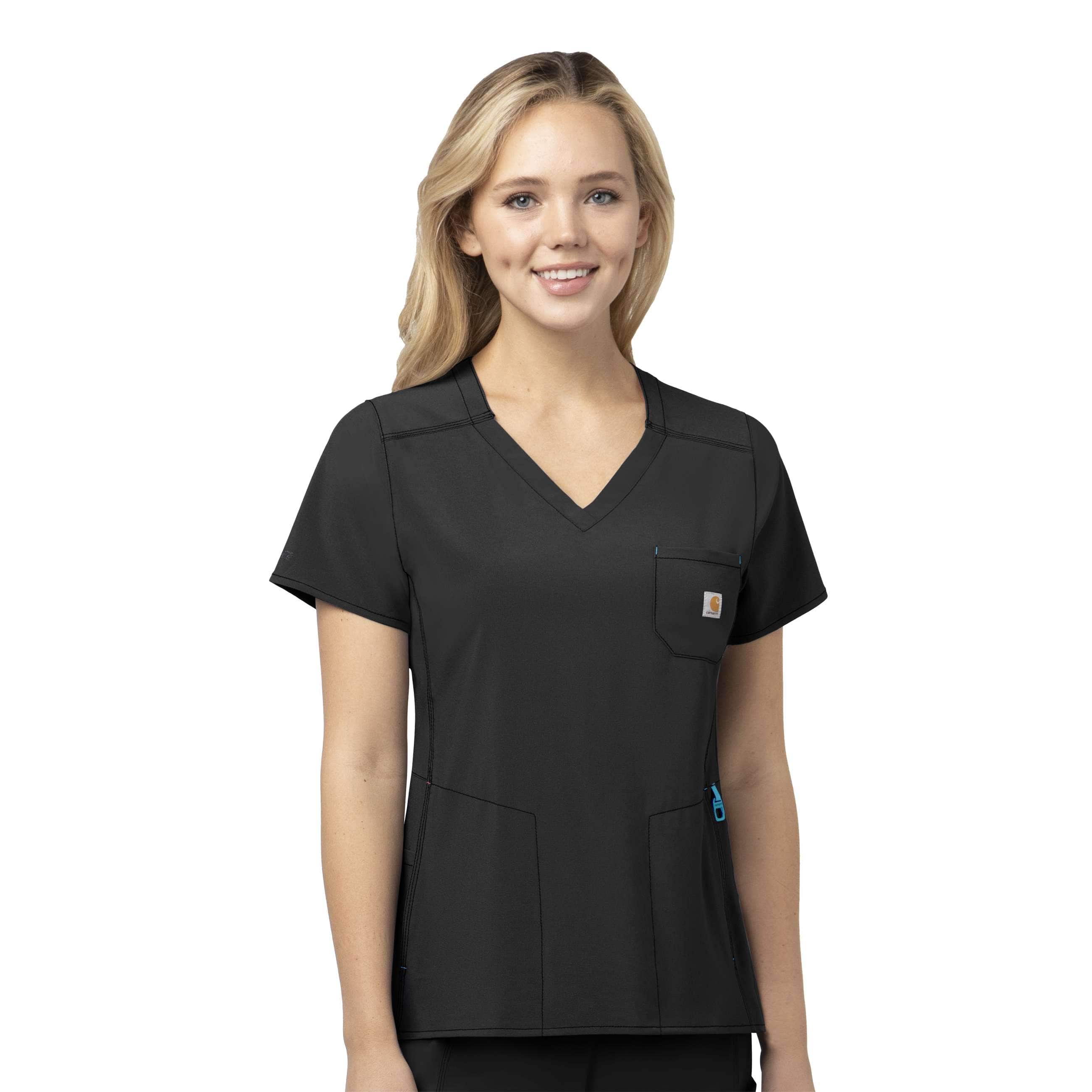 Women's Force Cross-Flex Chest Pocket Scrub Top - Carhartt Outlet