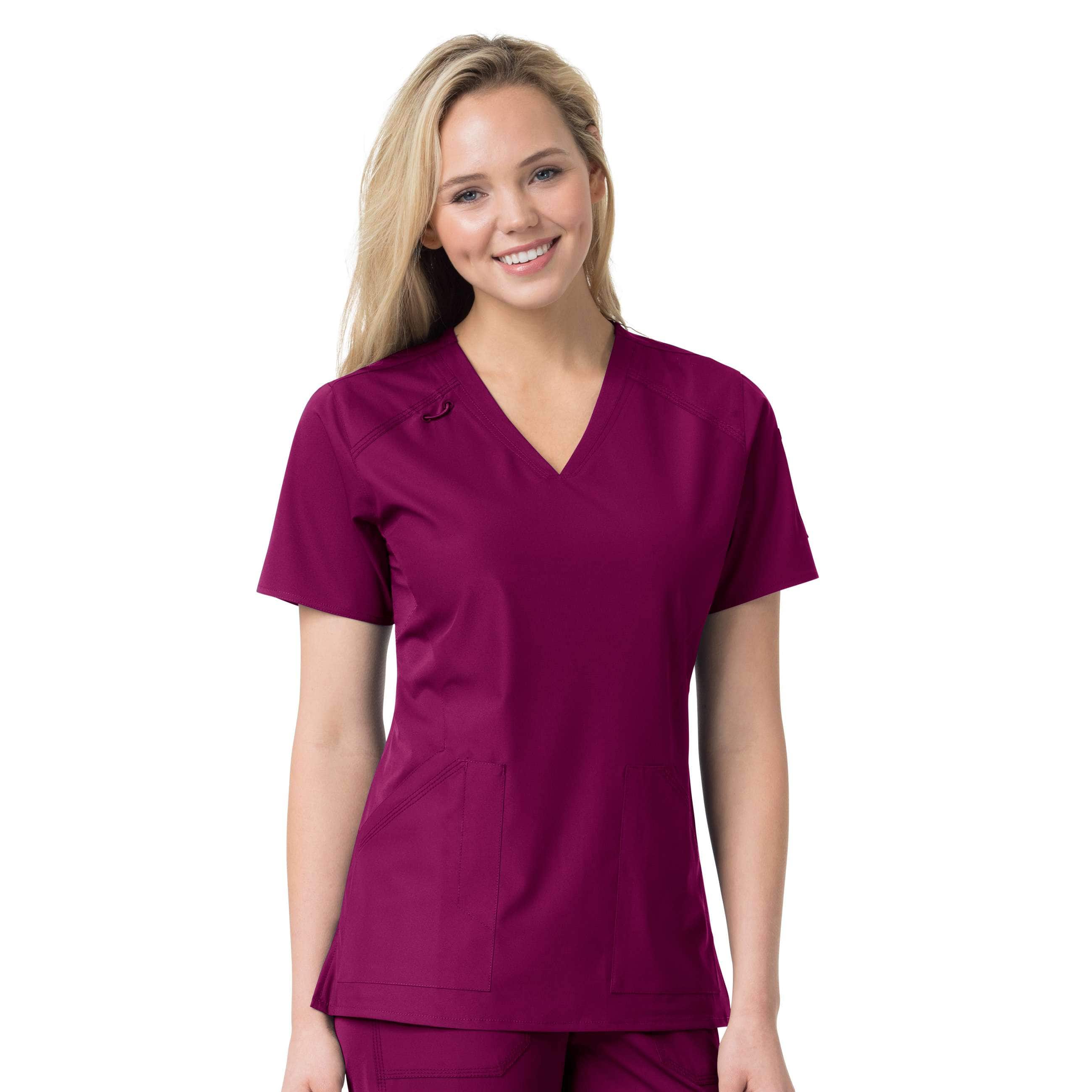 Women's Force Liberty Multi-Pocket V-Neck Scrub Top - Carhartt Outlet