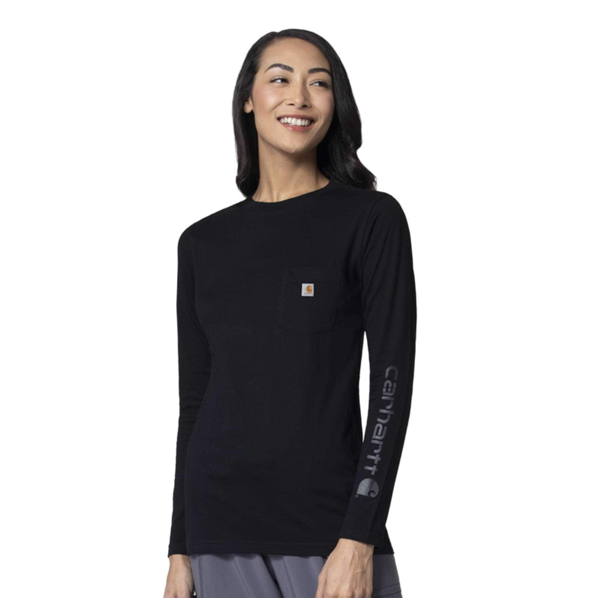 Women's Sub-Scrubs Long Sleeve Pocket Tee - Carhartt Outlet