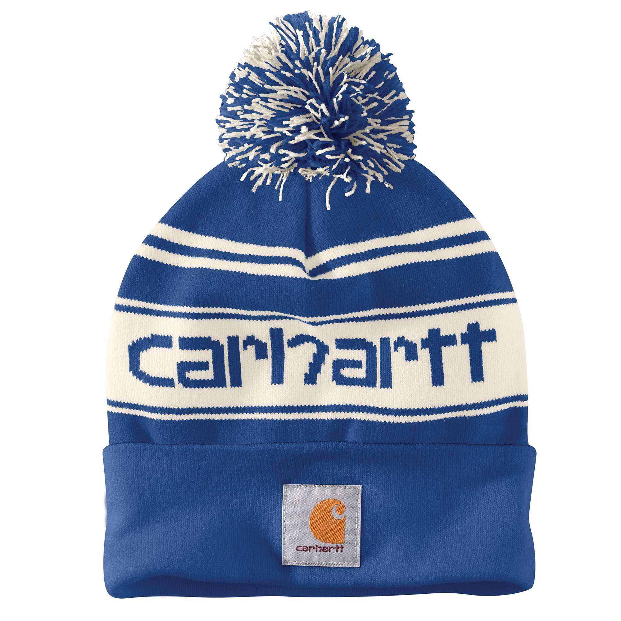 Knit Pom-Pom Cuffed Logo Beanie - Carhartt Outlet