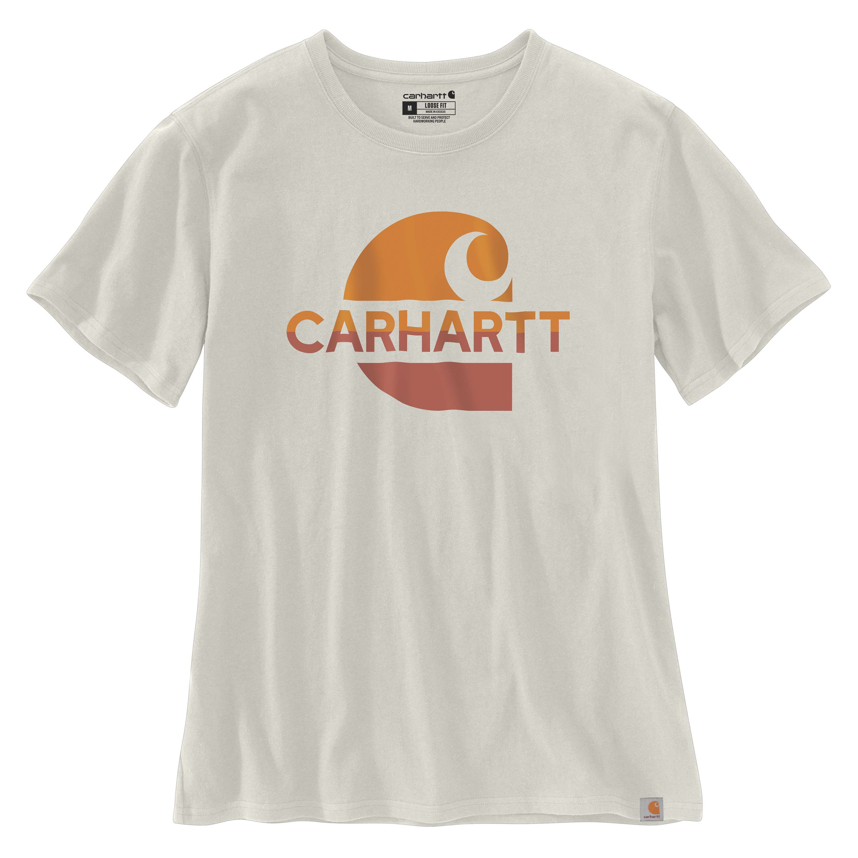 Women's Loose Fit Heavyweight Short-Sleeve Faded Logo Graphic T-Shirt - Carhartt Outlet