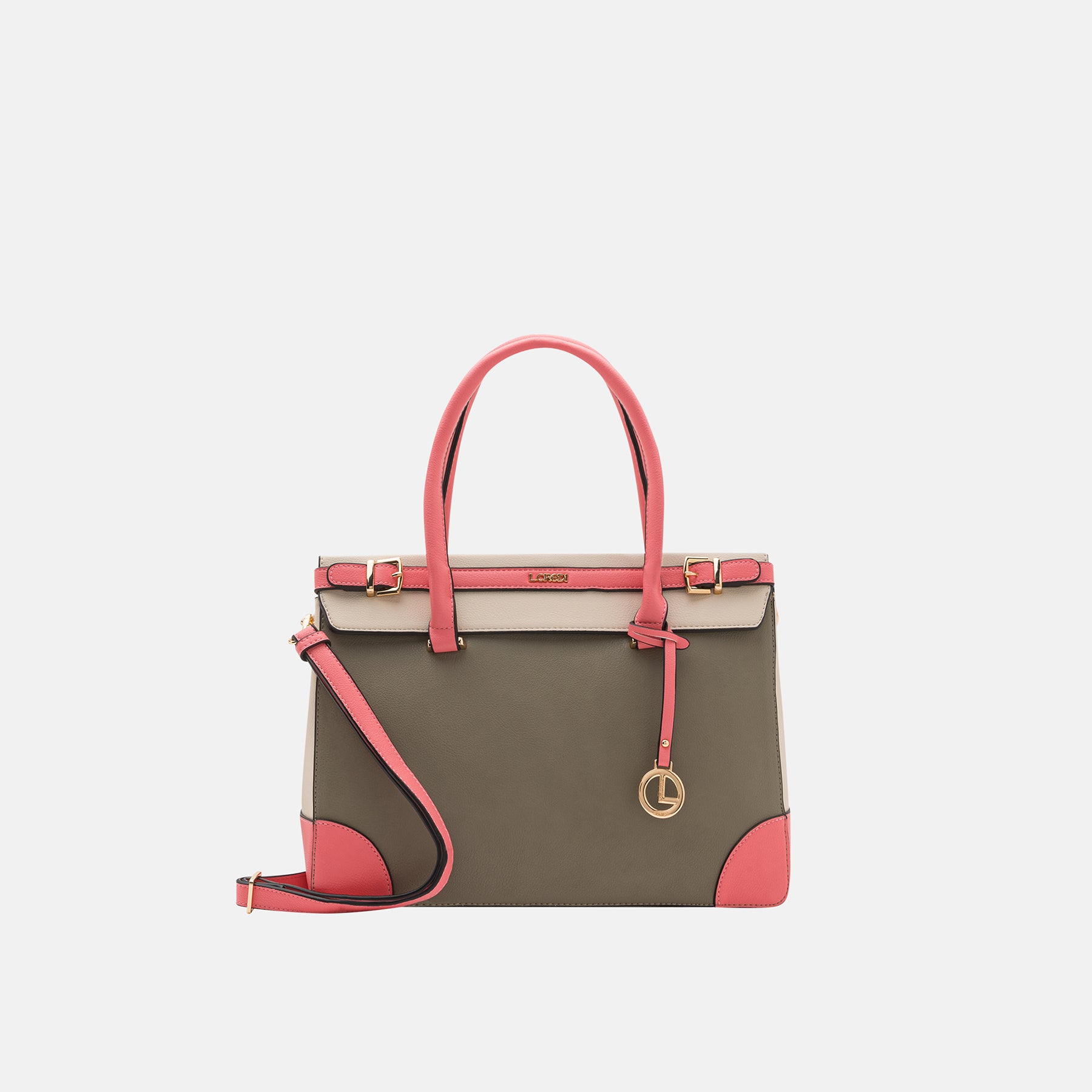 Olivette Henkeltasche khaki multi