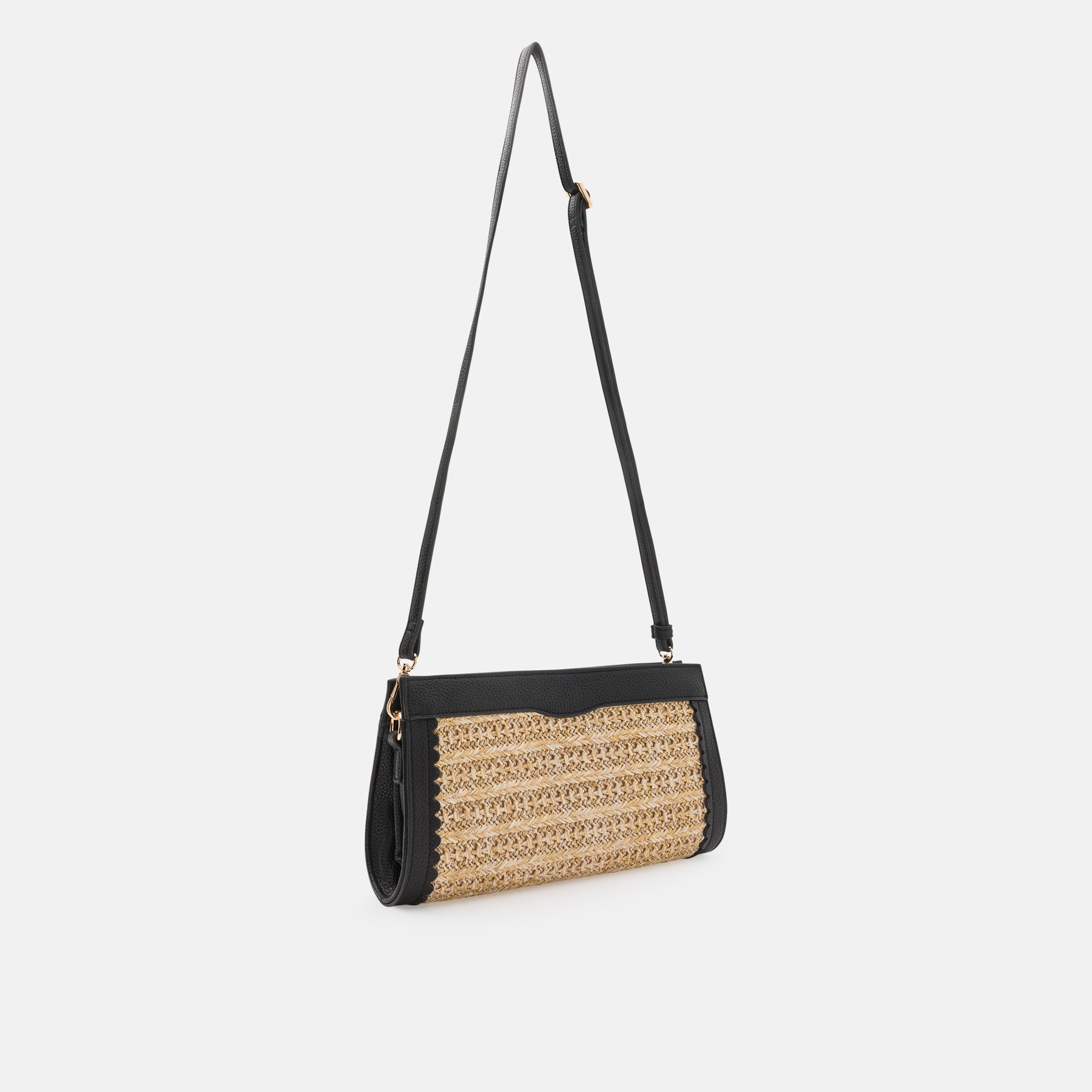 Oneka Clutch beige schwarz