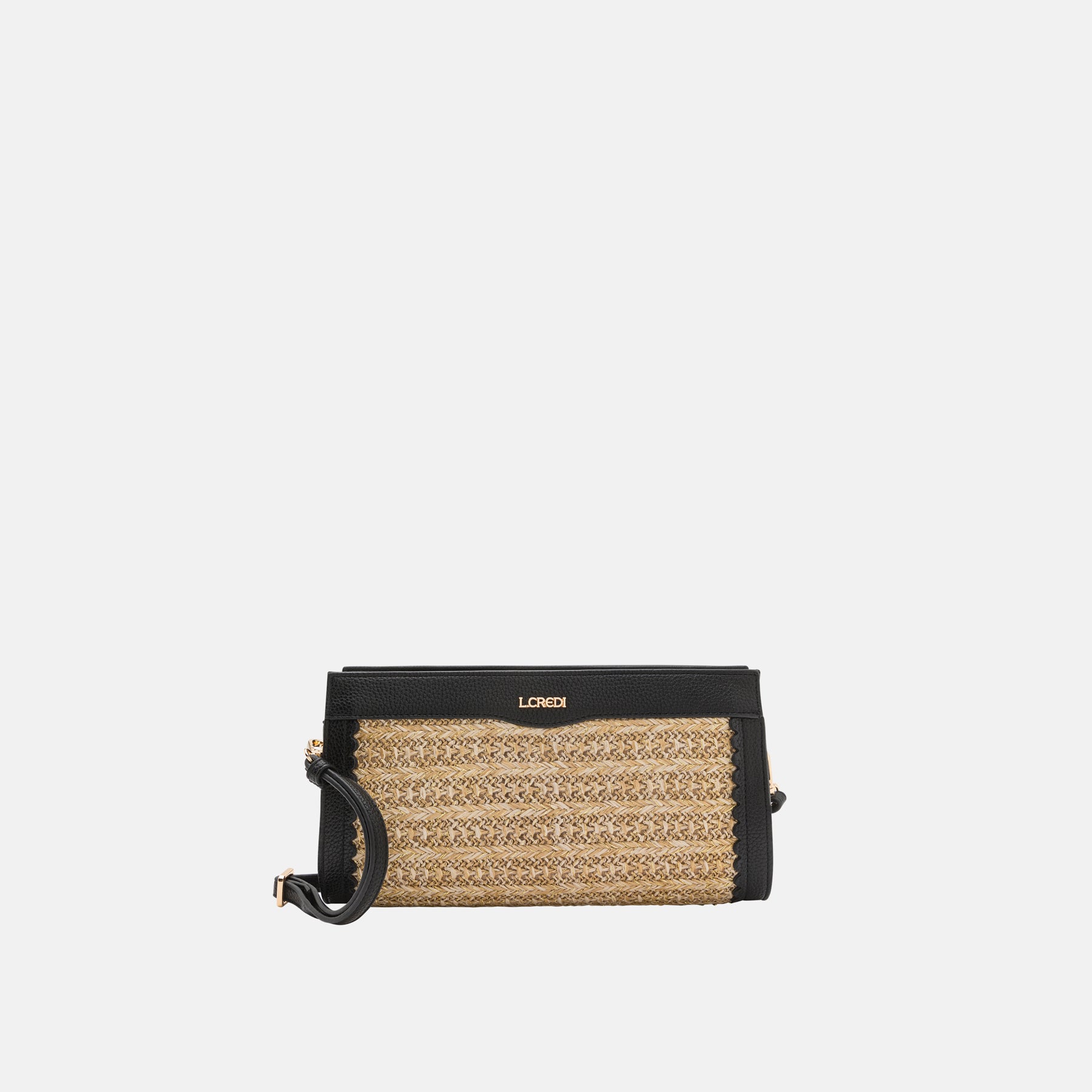 Oneka Clutch beige schwarz