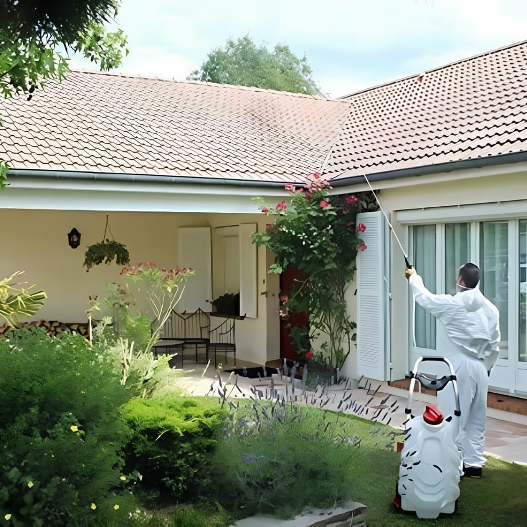 FORUM EQUIPEMENT - Pulvérisateur Électrique Pro Sprayer III 30L – Pulvérisateur Électrique Toiture Longue Portée à Batterie Rechargeable, Débit 240 L/H, Tuyau 8m - 2 Batteries