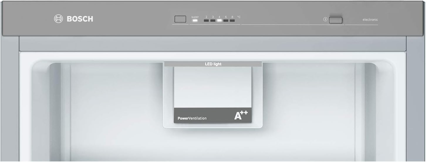 Bosch KSV33VLEP-Série 4 Réfrigérateur pose-libre - 324 litres - 176 x 60 cm - Inox