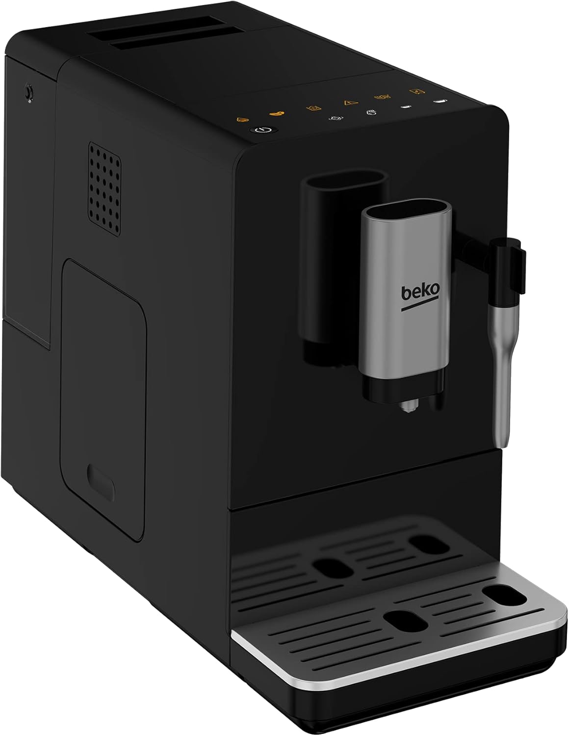 Beko - CEG3192B - Machine à café Espresso automatique avec cappuccino intégré, moulin à café intégré, réservoir 1,5 litre, pression 19 bar - noir, 18,6 x 41 x h32 cm