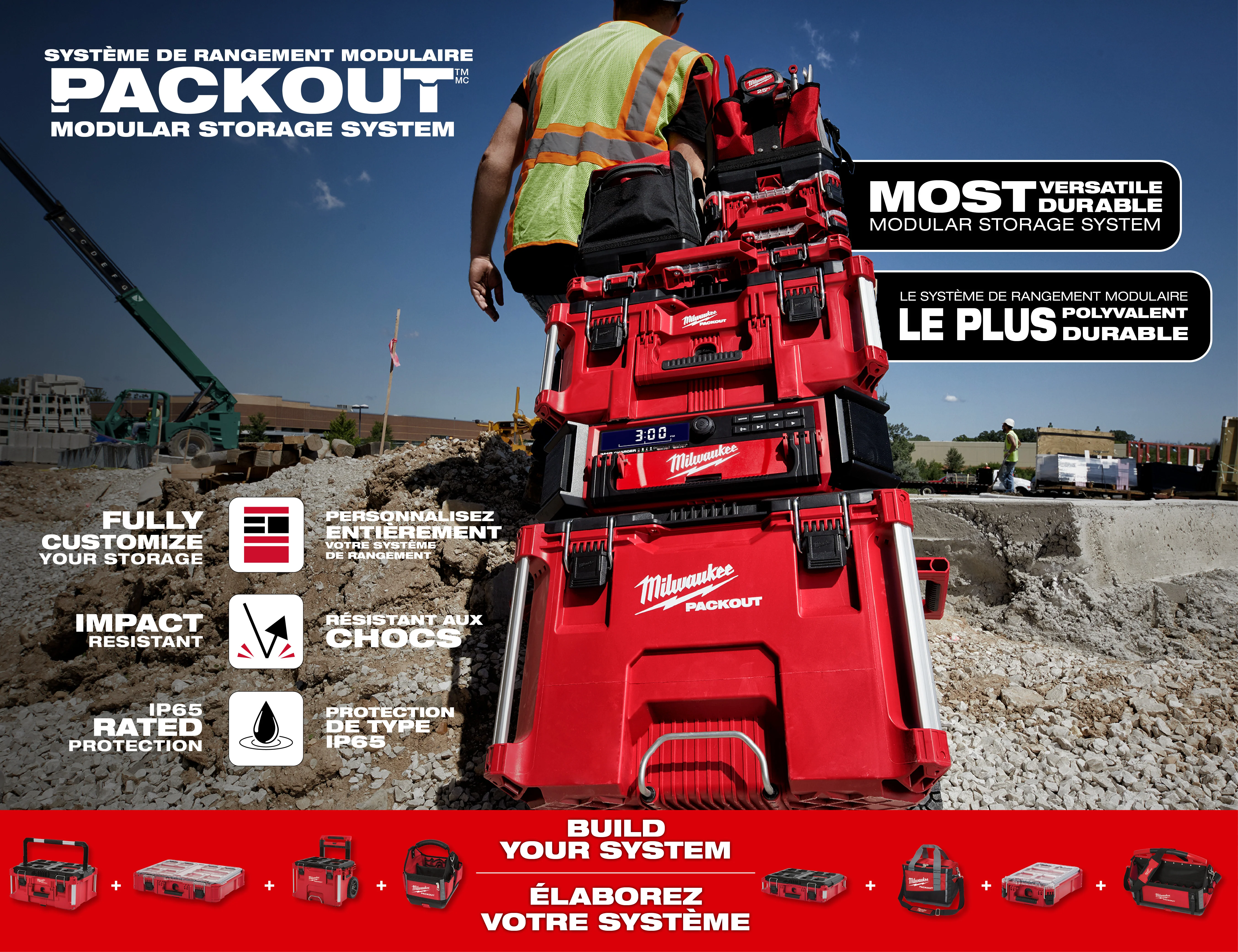 Milwaukee 48-22-8420- PACKOUT™ Rolling Drawer Tool Box