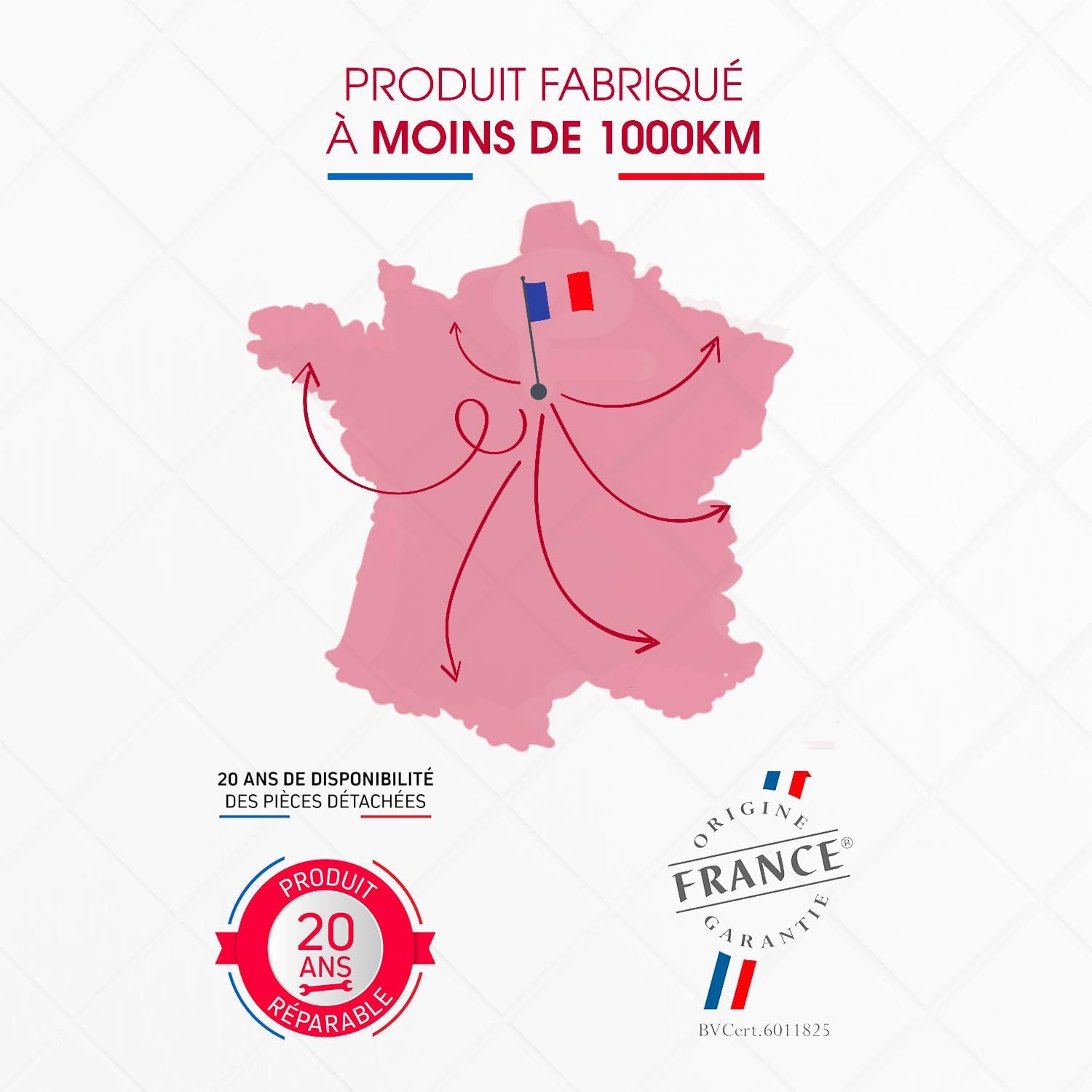 Brandt - BPI6413BM - Plaque Induction et Gaz - Table de Cuisson - Noir - 4 Foyers - 3400W Electrique et 4600 Gaz - Dimensions Encastrement : 56x49cm - 9 Positions par Foyer - Fabriqué en France