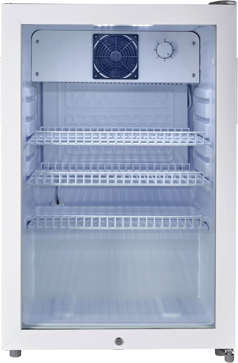 METRO Professional Réfrigérateur à boissons GPC1088, métal/verre, 43 x 49 x 83 cm, 88 L, réfrigération statique, noir