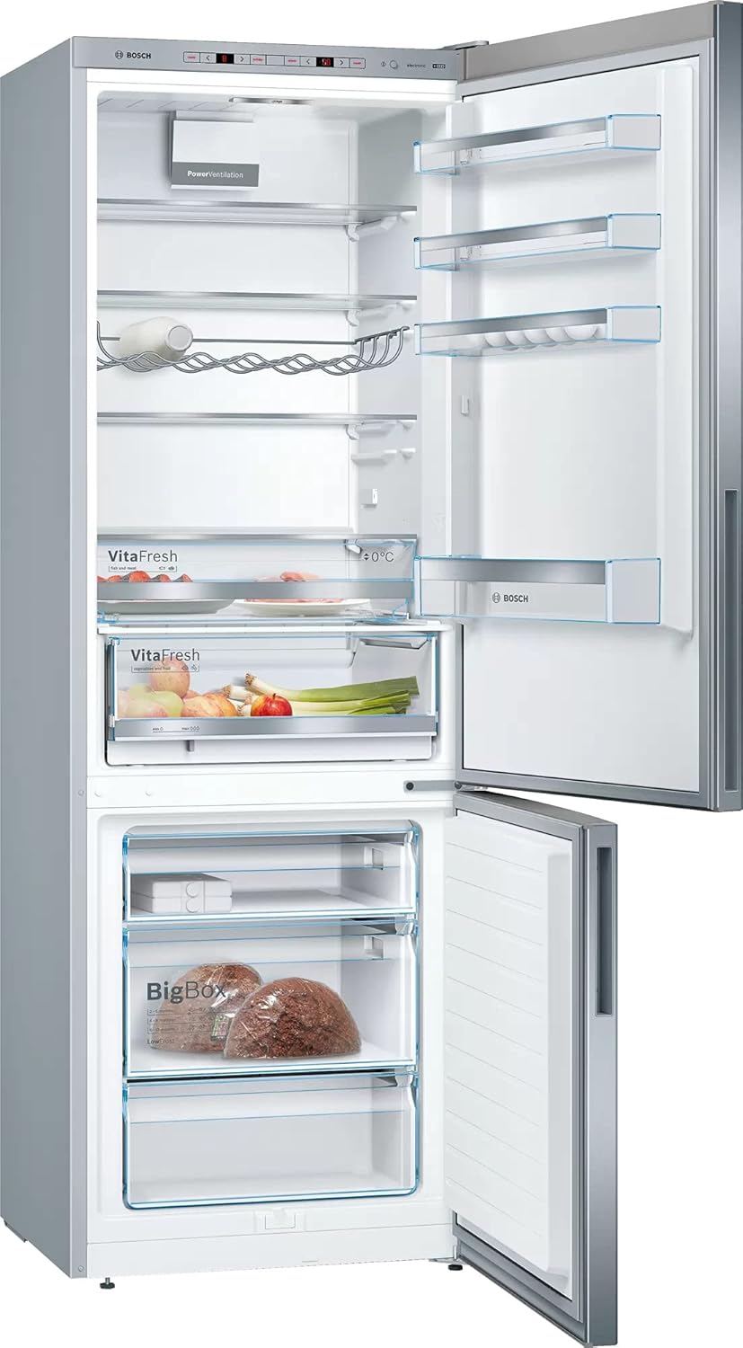 Bosch KGN39AIAT, Série 6, Réfrigérateur combiné pose-libre, 363 L, 203 x 60 (H x L), Inox anti trace de doigts
