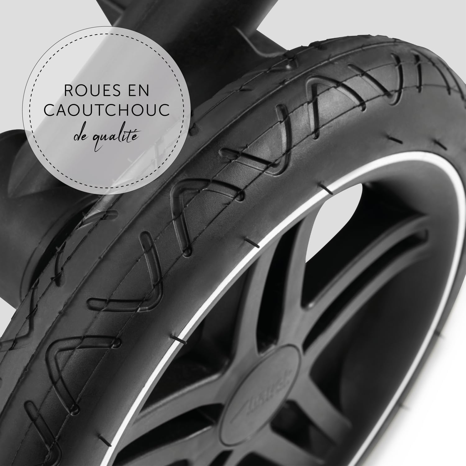 hauck Poussette Double Atlantic Twin - Tandem pour 2 Enfants avec Nacelles 2en1 et Sièges - Gris Mélange