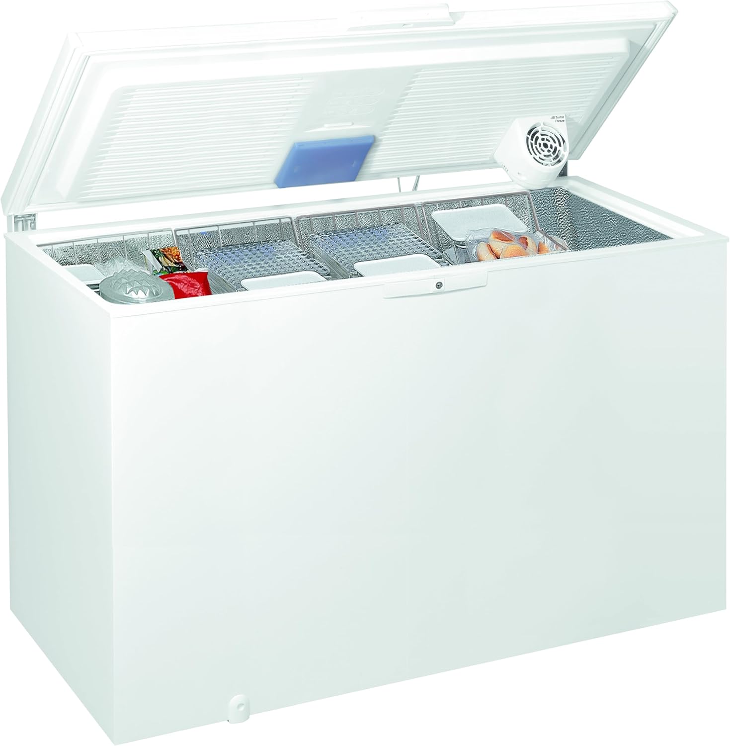 Whirlpool WHE39392 T Autonome Coffre 390L A++ Blanc Congélateur 390L 18 kg/24h SN-T, A++, Blanc