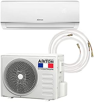 Airton PACK prêt-à-poser : Pompe à chaleur/Climatiseur réversible R32-5270/5500W - 18000BTU + Liaison 4M Ready Clim (60m2 - A++) - Gaz pré-chargé.