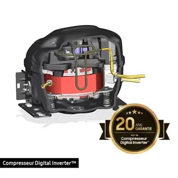 Réfrigérateur combiné	 SAMSUNG 	RB38T607BS9