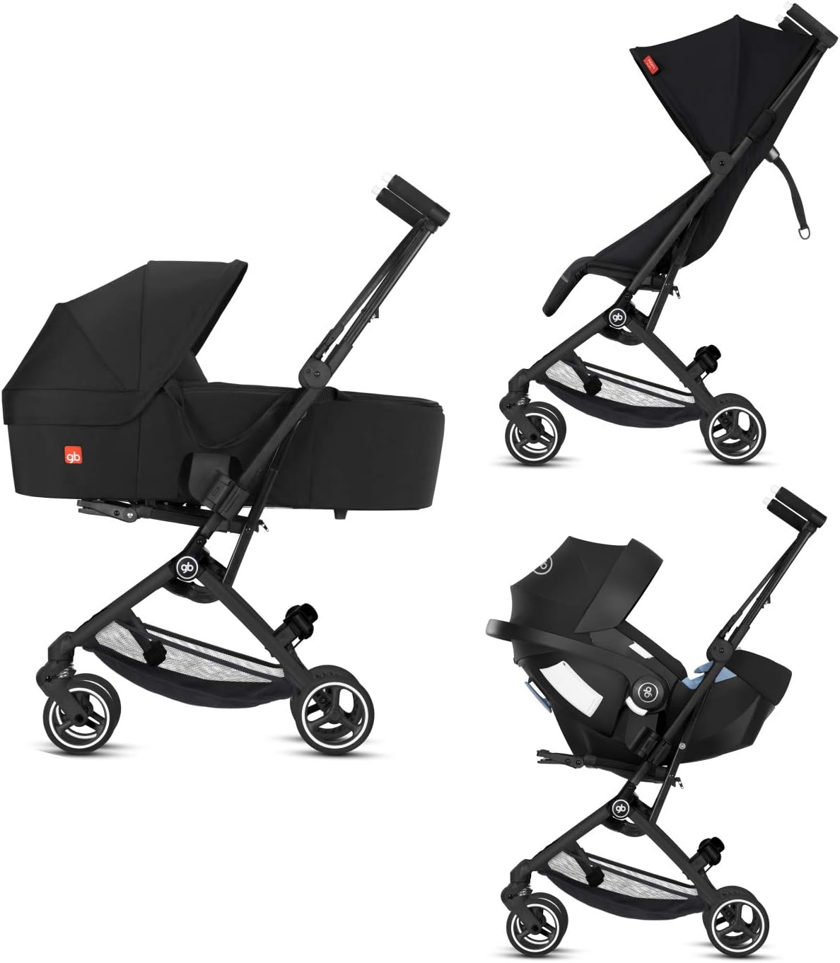 gb Gold Poussette Pockit+ All Terrain, Ultra-compacte, De 6 mois jusqu'à 22 kg (4 ans env.), Night Blue