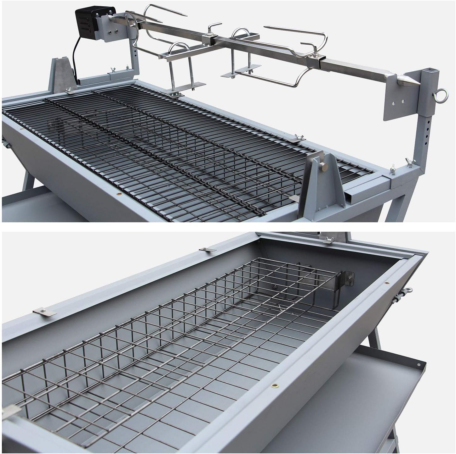 Happy Garden Rôtissoire inclinable avec tournebroche électrique Lisboa