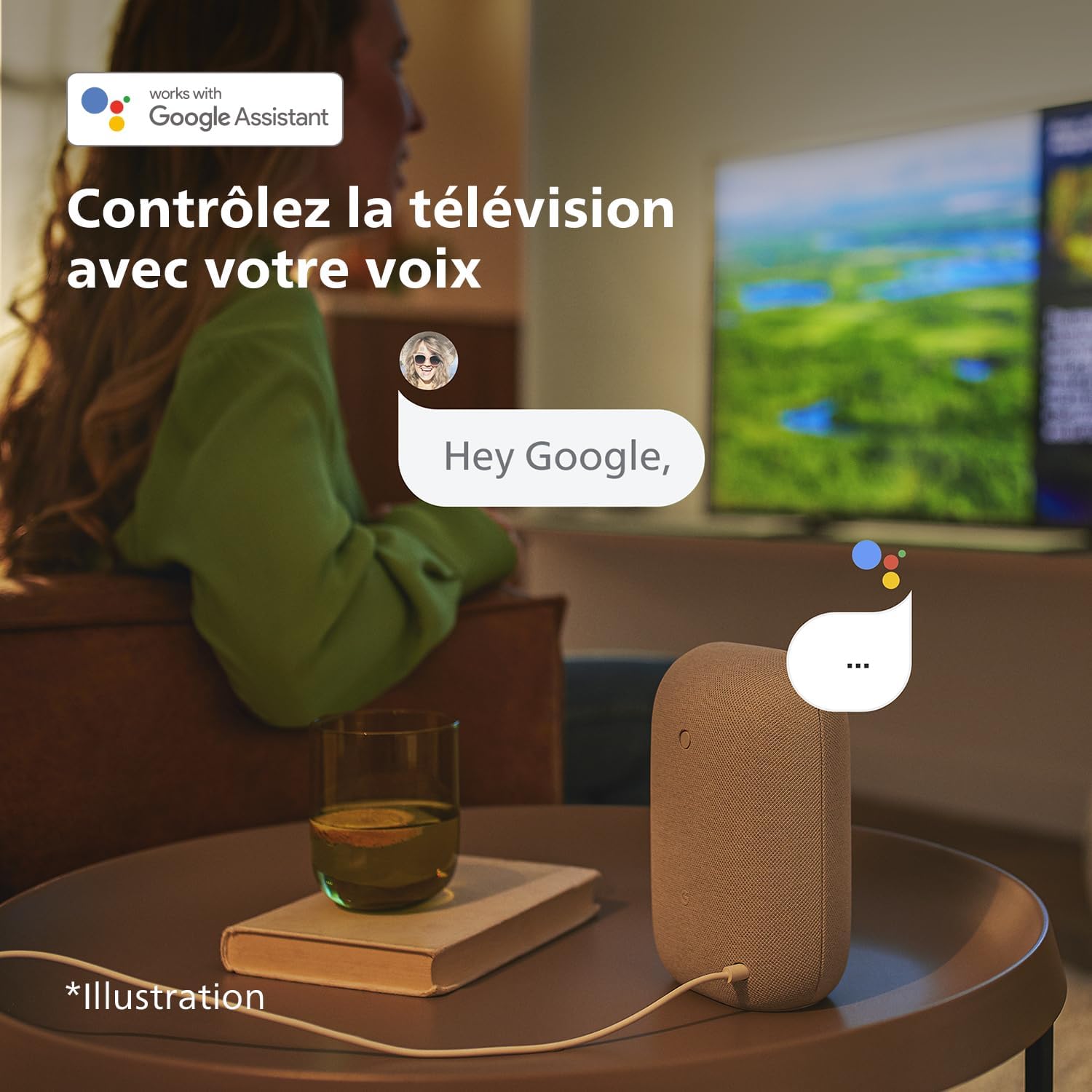 Philips 43PUS7609 Smart TV LED 4K - Écran 43 Pouces avec Plate-Forme Pixel Precise Ultra HD Titan OS et Son Dolby Atmos, Fonctionne avec Alexa et l’Assistant Vocal Google - Gris Anthracite