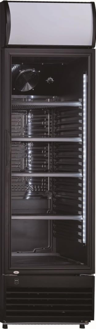 METRO Professional Réfrigérateur à Boissons GSC2360B, Acier/Verre, 62 x 63.6 x 175.3 cm, 347 L, avec Serrure, Noir