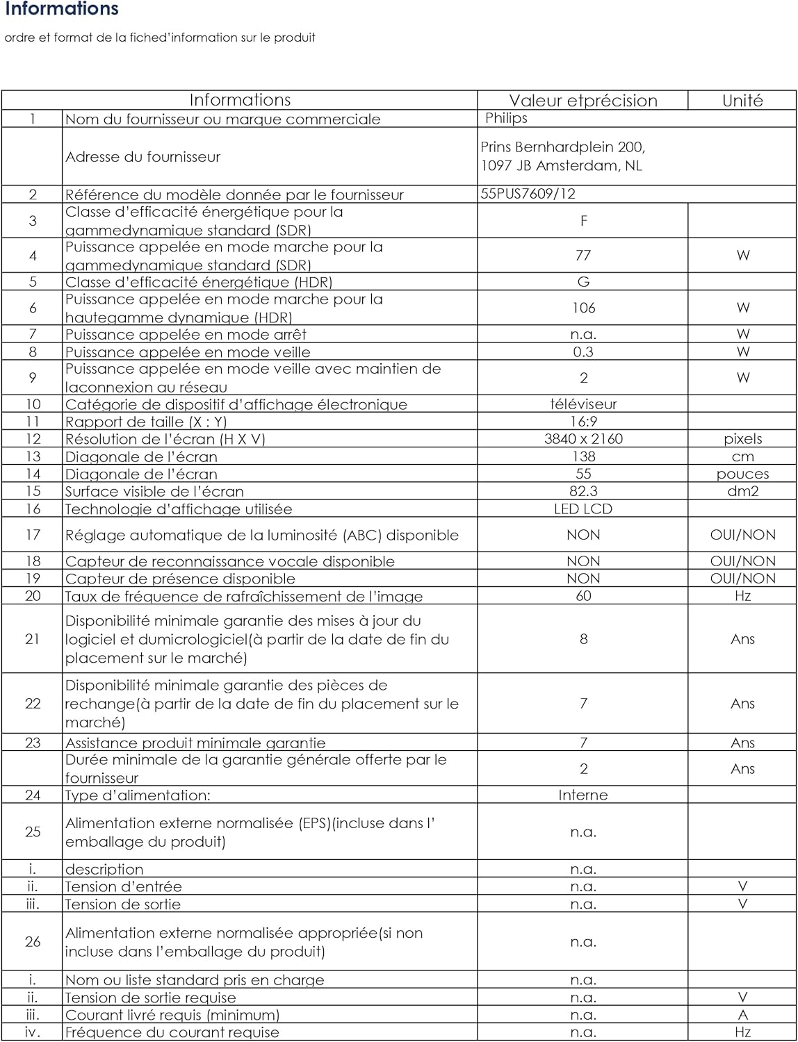 Philips 43PUS7609 Smart TV LED 4K - Écran 43 Pouces avec Plate-Forme Pixel Precise Ultra HD Titan OS et Son Dolby Atmos, Fonctionne avec Alexa et l’Assistant Vocal Google - Gris Anthracite
