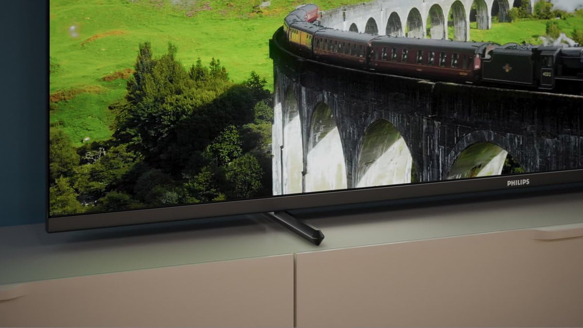 Philips 43PUS7609 Smart TV LED 4K - Écran 43 Pouces avec Plate-Forme Pixel Precise Ultra HD Titan OS et Son Dolby Atmos, Fonctionne avec Alexa et l’Assistant Vocal Google - Gris Anthracite