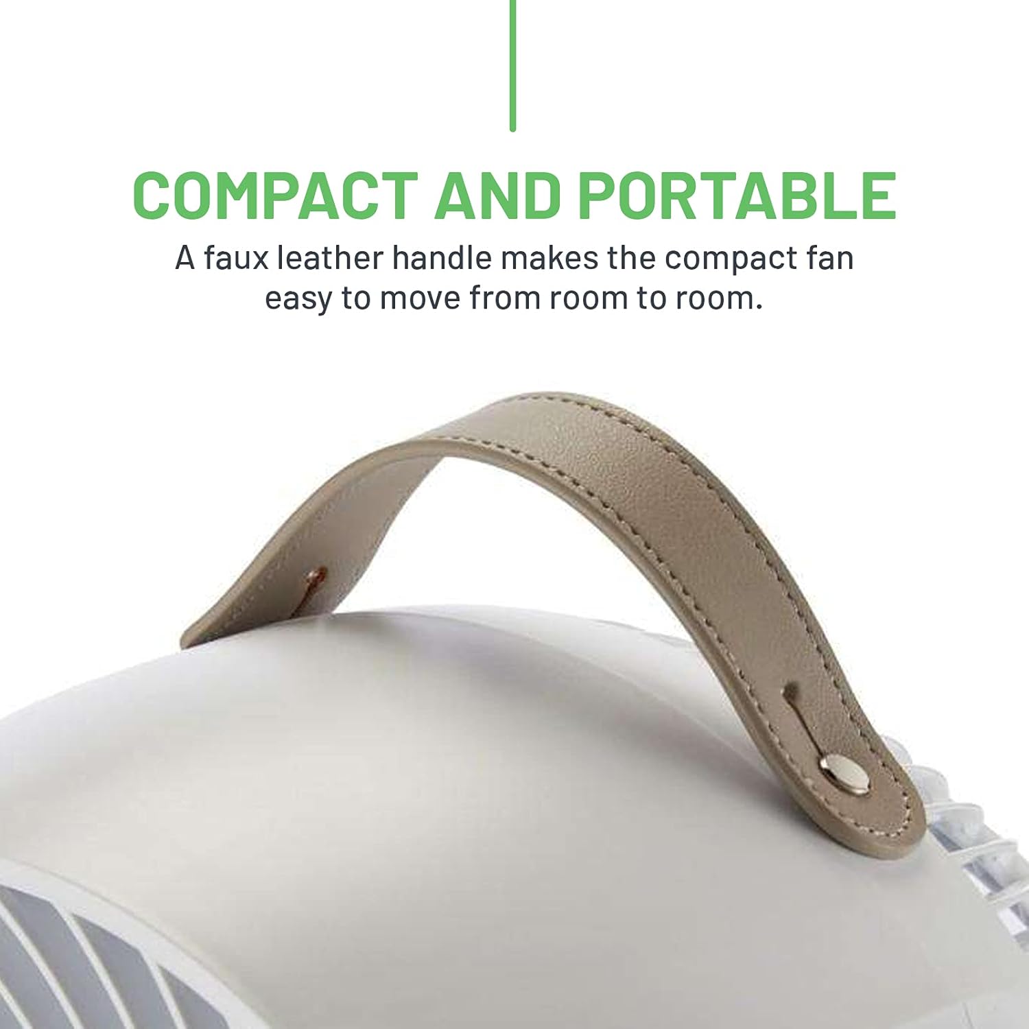 Meaco MeacoFan 1056 Circulateur d'air pour chambre à coucher, ventilateur de bureau, faible bruit, économie d'énergie, refroidissement dans toute la pièce - Blanc