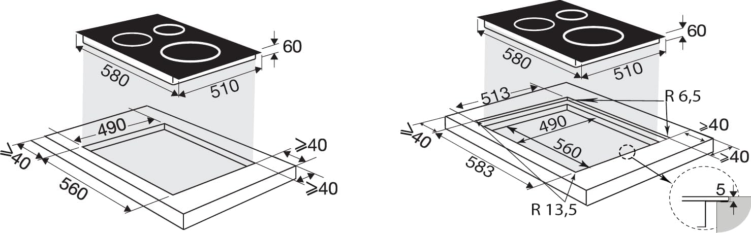 Sauter - SPI4360W - Plaque Induction - Table de Cuisson Encastrable - Blanc - 3 Foyers - 7200W - Dimensions Encastrement : 56x49cm - Grand Foyer 28 cm et 14 Positions Cuissons - Fabriqué en France