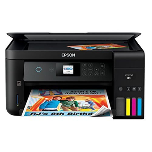 Epson Expression ET-2750 EcoTank Imprimante Supertank couleur tout-en-un sans fil avec scanner et copieur
