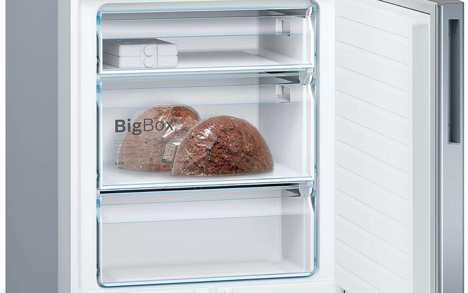 Bosch KGN39AIAT, Série 6, Réfrigérateur combiné pose-libre, 363 L, 203 x 60 (H x L), Inox anti trace de doigts