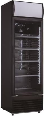 METRO Professional Réfrigérateur à Boissons GSC2360B, Acier/Verre, 62 x 63.6 x 175.3 cm, 347 L, avec Serrure, Noir