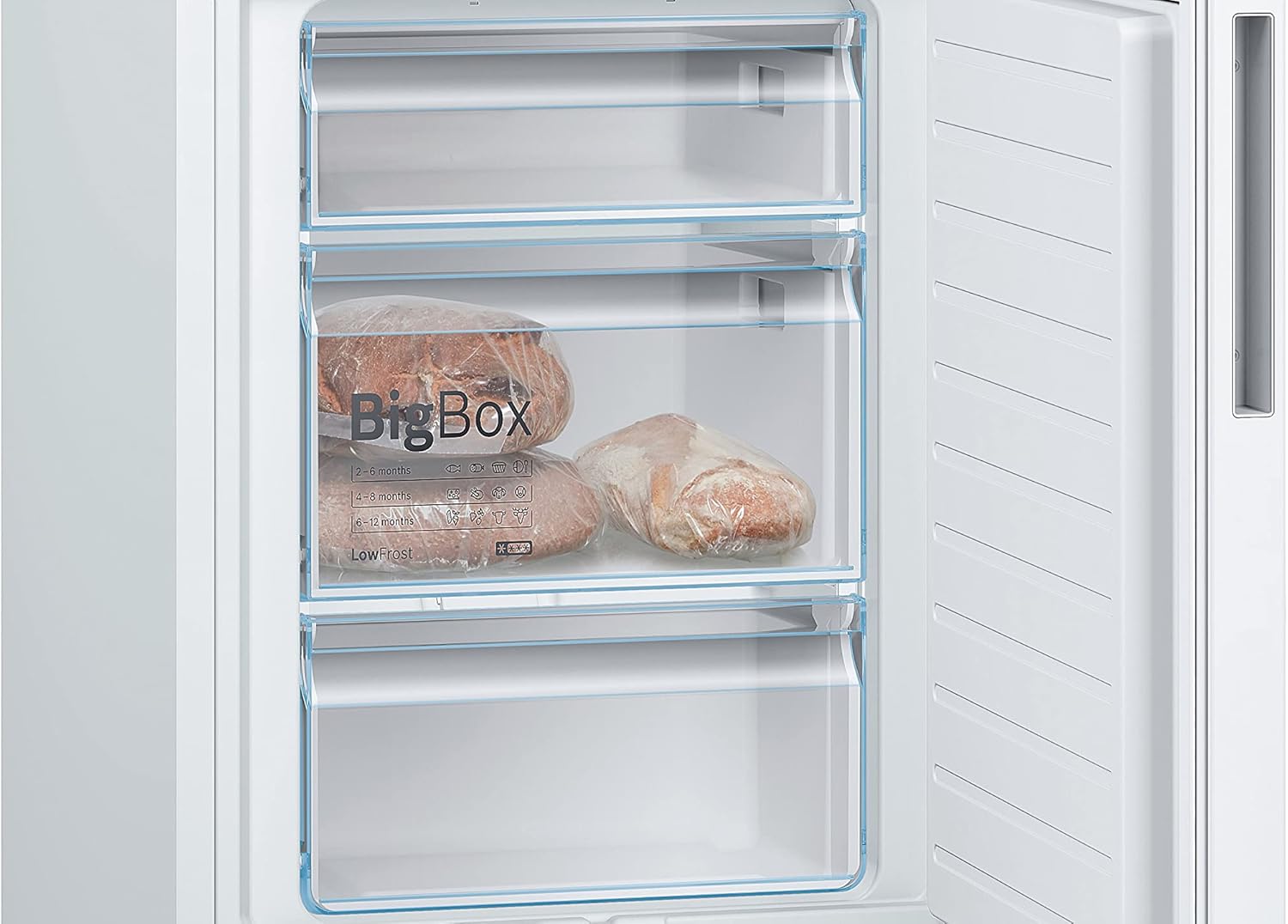 Bosch KGN39AIAT, Série 6, Réfrigérateur combiné pose-libre, 363 L, 203 x 60 (H x L), Inox anti trace de doigts