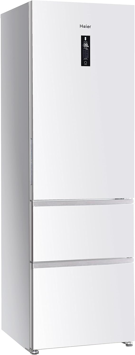 Haier Réfrigérateur/Congélateur A2FE735CFJ - Efficacité énergétique A++ - Hauteur : 190 cm - Capacité : 347 l - Tiroirs de congélation 3D - Aspect acier inoxydable.