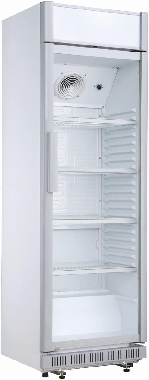 METRO Professional Réfrigérateur à Boissons GSC2360B, Acier/Verre, 62 x 63.6 x 175.3 cm, 347 L, avec Serrure, Noir