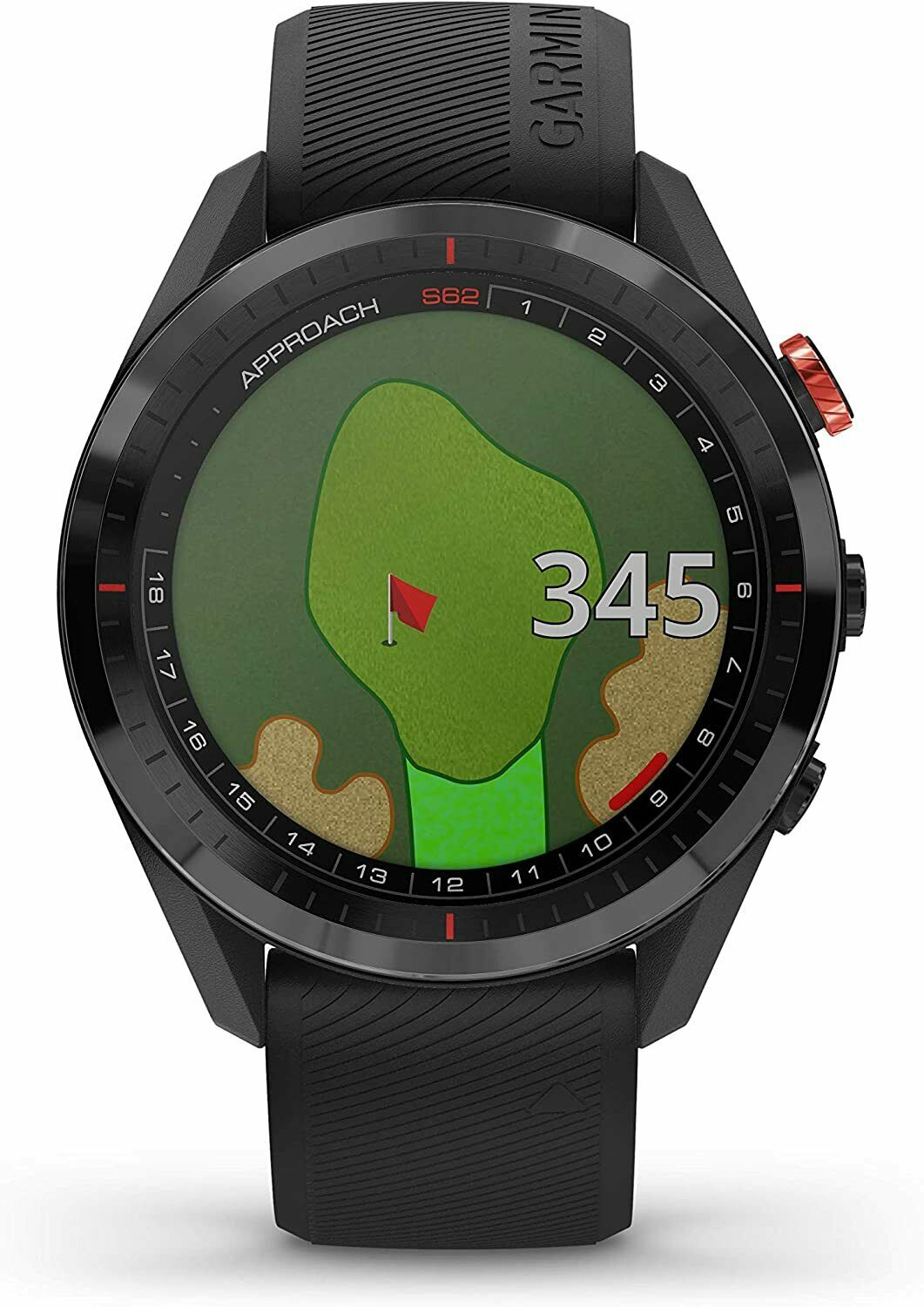 Garmin Approach S60 Montre de golf à écran tactile noir, activée par GPS