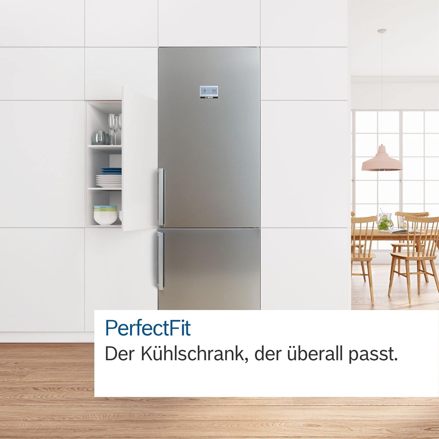 Bosch KGN39AIAT, Série 6, Réfrigérateur combiné pose-libre, 363 L, 203 x 60 (H x L), Inox anti trace de doigts