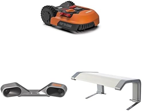 WORX LANDROID Vision WR206E.1, Robot Tondeuse sans Fil périphérique 600 m² Surf.Max 700 m², Installation en 30 Min, Caméra 4K + IA Adaptative, évite Tous Les Obstacles, Coupe des Bordures, Multizone