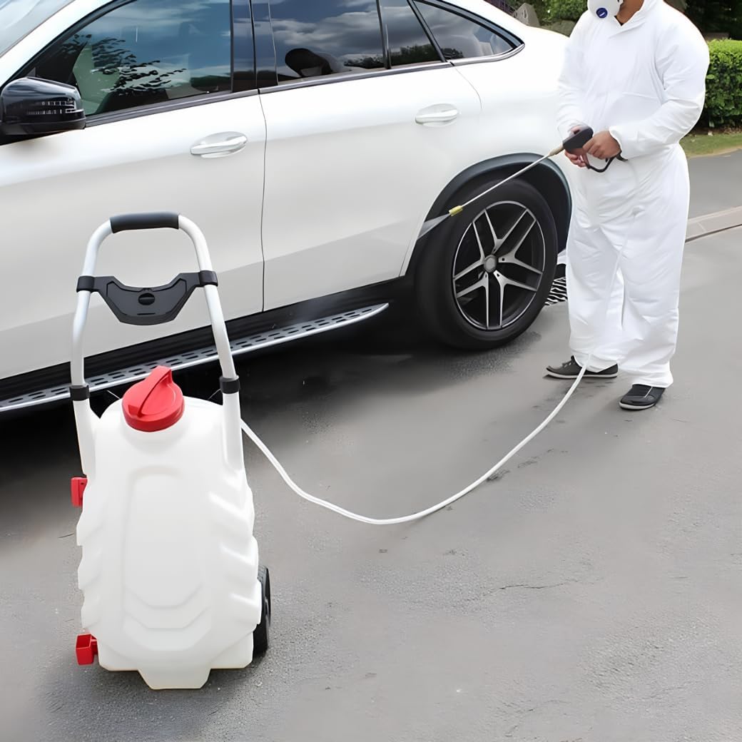 FORUM EQUIPEMENT - Pulvérisateur Électrique Pro Sprayer III 30L – Pulvérisateur Électrique Toiture Longue Portée à Batterie Rechargeable, Débit 240 L/H, Tuyau 8m - 2 Batteries