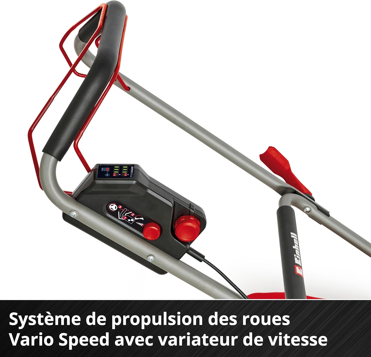 Einhell Professional Tondeuse à gazon sans fil GP-CM 36/47 S HW Li Power X-Change (36V, 47 cm largeur de coupe, autotractée, moteur sans charbon) Livré avec 4 Batteries 4,0Ah et 2 Chargeurs Doubles