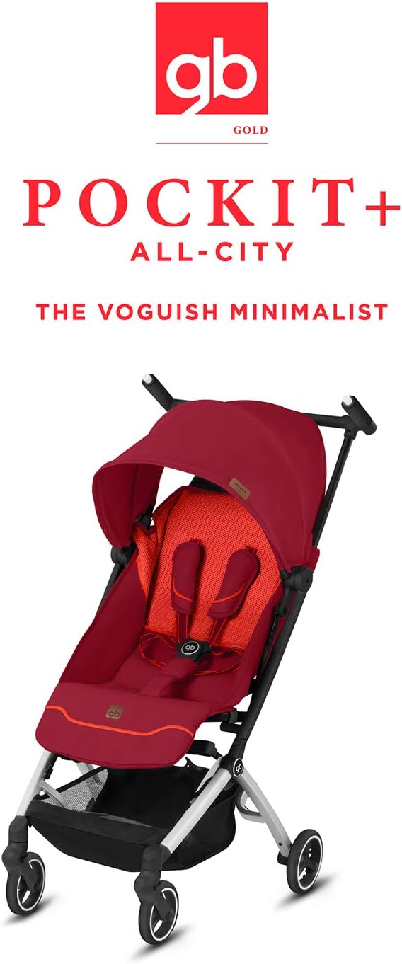 gb Gold Poussette Pockit+ All Terrain, Ultra-compacte, De 6 mois jusqu'à 22 kg (4 ans env.), Night Blue