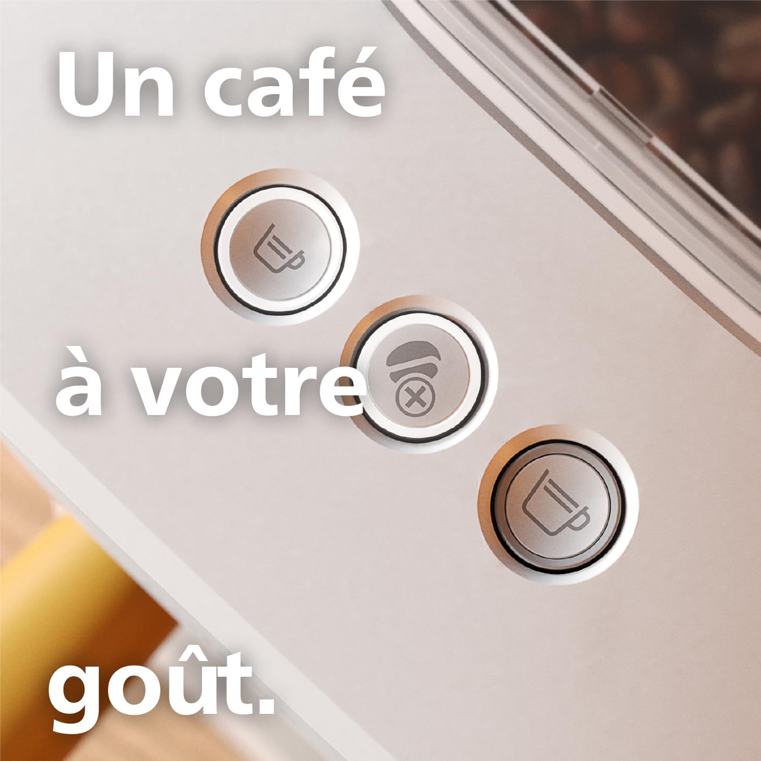 Philips Baristina Machine à expresso - Un véritable expresso, en toute simplicité - Compacte - 16 bars de pression - Broyeur intégré - Machine blanche avec porte-filtre blanc (BAR300/00)