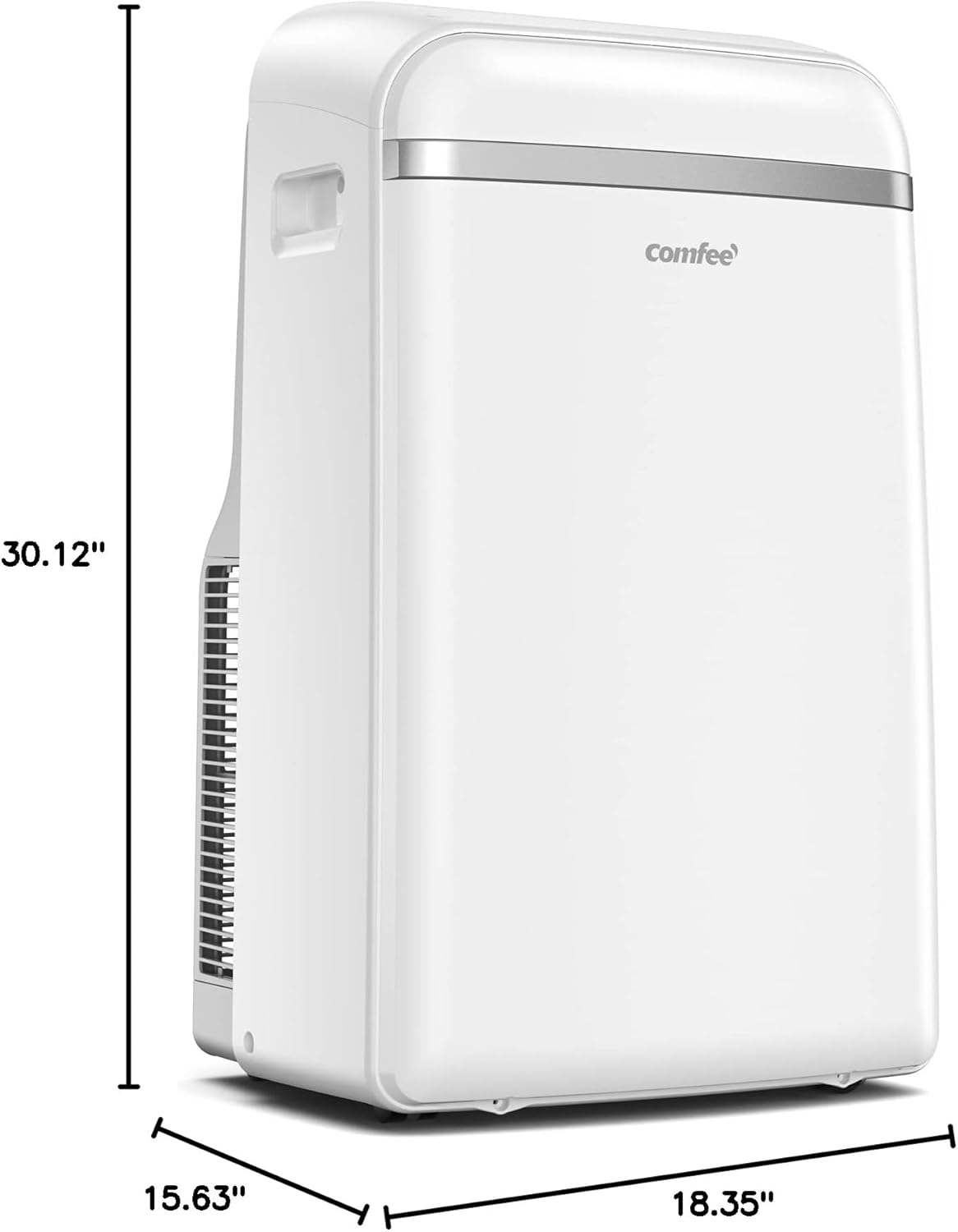 COMFEE' Climatiseur Mobile 9000 BTU/h 2,6kW, 3-EN-1 Refroidisseur Déshumidificateur Ventilateur, Fonction Follow me, Minuterie, Mode nuit, Pour salon et maison de 33㎡/88m³, MPPH-09CRN7, R290
