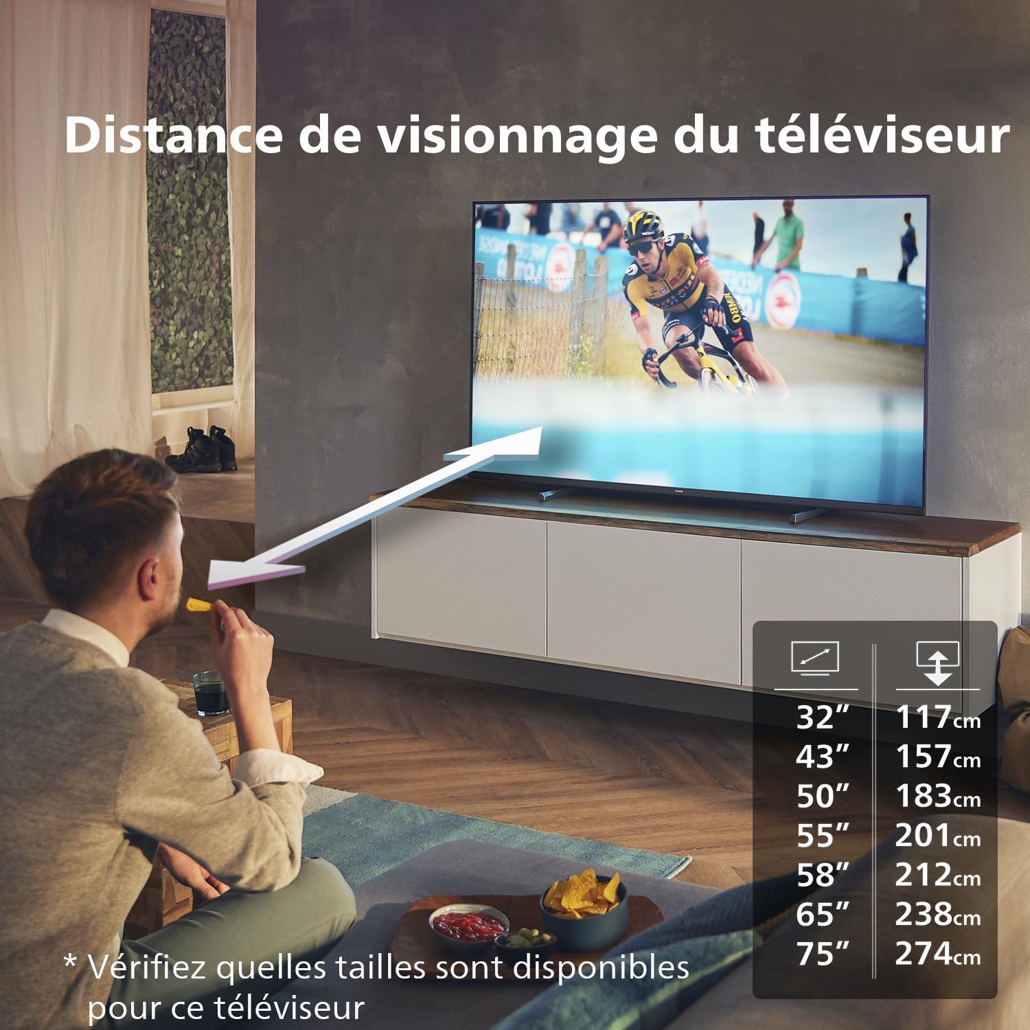 Philips 43PUS7609 Smart TV LED 4K - Écran 43 Pouces avec Plate-Forme Pixel Precise Ultra HD Titan OS et Son Dolby Atmos, Fonctionne avec Alexa et l’Assistant Vocal Google - Gris Anthracite