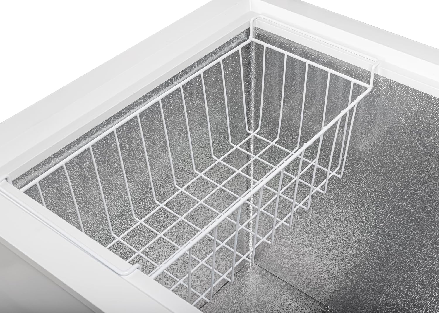 METRO Professional Congélateur bahut GHF2700S, acier, 188 x 73.5 x 94.5 cm, 700 L, 125 W, 3 paniers, éclairage LED, avec serrure, blanc/gris