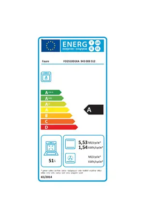 Faure FCG510D1XA Inox Gaziniere