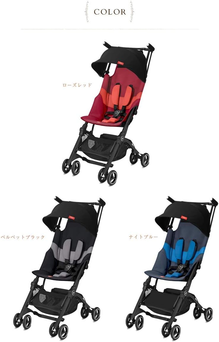 gb Gold Poussette Pockit+ All Terrain, Ultra-compacte, De 6 mois jusqu'à 22 kg (4 ans env.), Night Blue