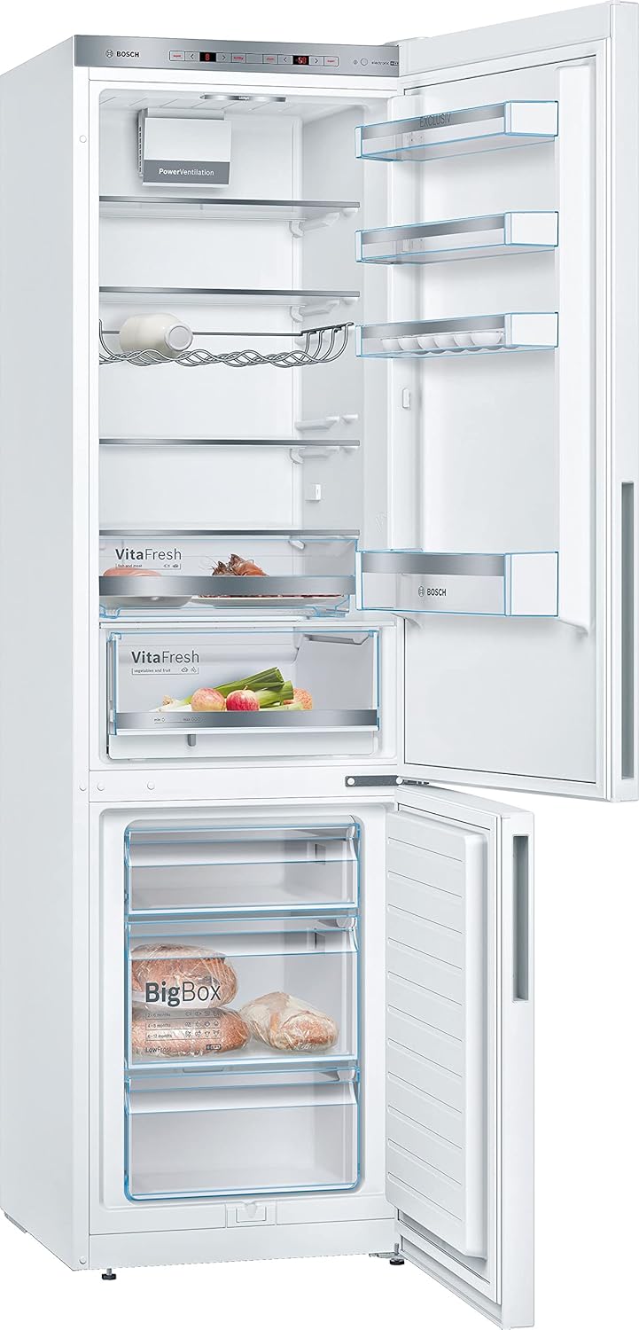 Bosch KGN39AIAT, Série 6, Réfrigérateur combiné pose-libre, 363 L, 203 x 60 (H x L), Inox anti trace de doigts