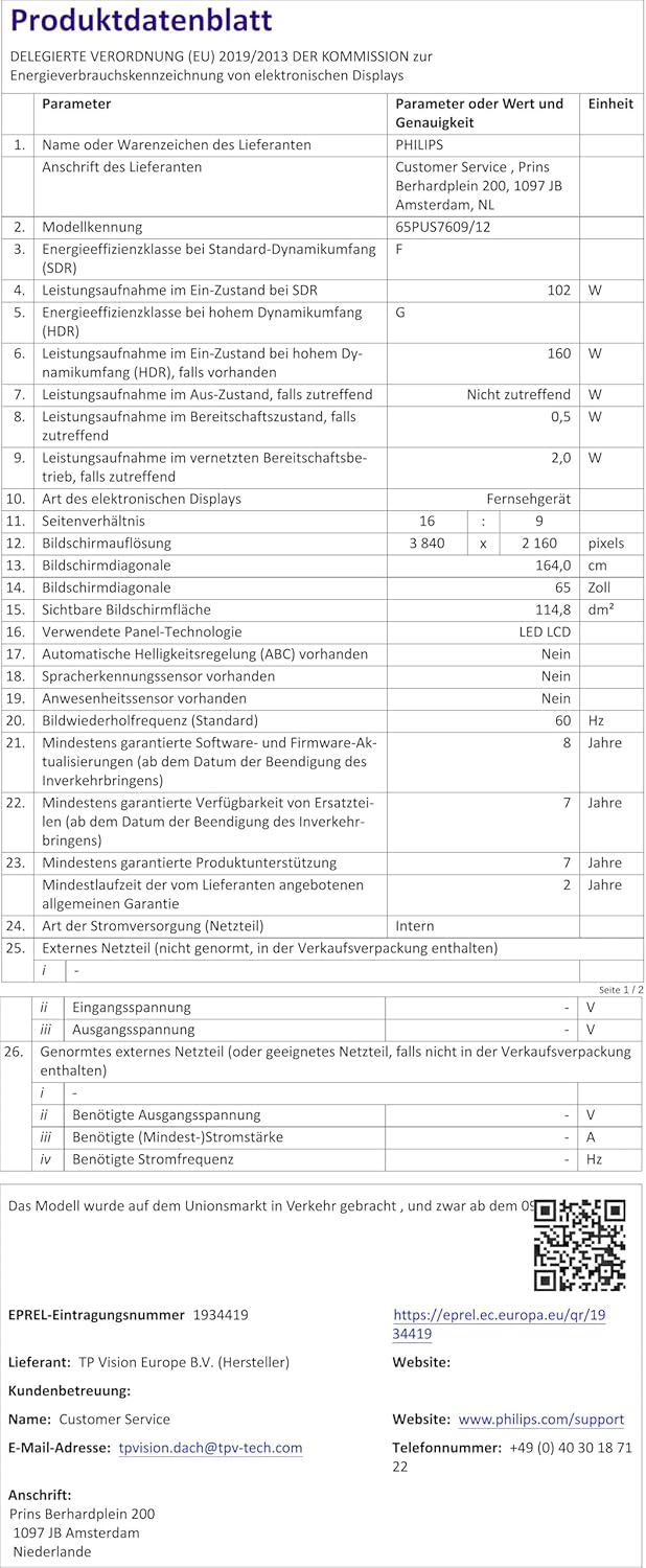 Philips 43PUS7609 Smart TV LED 4K - Écran 43 Pouces avec Plate-Forme Pixel Precise Ultra HD Titan OS et Son Dolby Atmos, Fonctionne avec Alexa et l’Assistant Vocal Google - Gris Anthracite