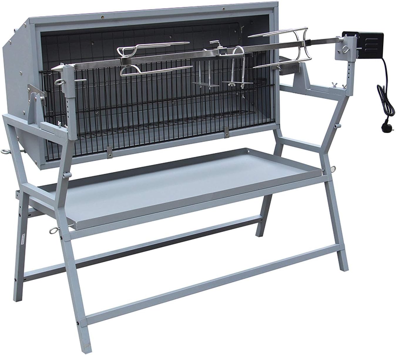 Happy Garden Rôtissoire inclinable avec tournebroche électrique Lisboa