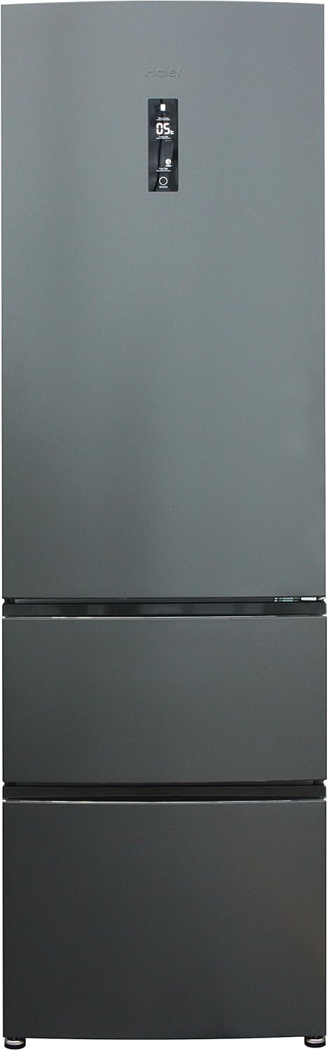 Haier Réfrigérateur/Congélateur A2FE735CFJ - Efficacité énergétique A++ - Hauteur : 190 cm - Capacité : 347 l - Tiroirs de congélation 3D - Aspect acier inoxydable.